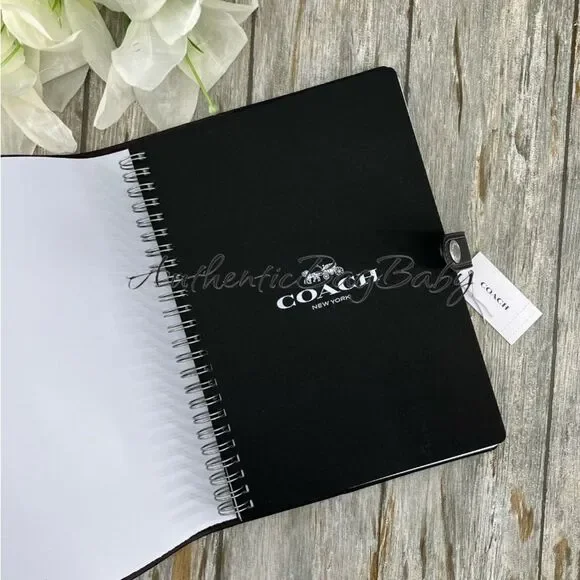 Coach Butterfly Notebook in Smooth Leather Limited Bag Purse Sequins - Picture 3 of 5